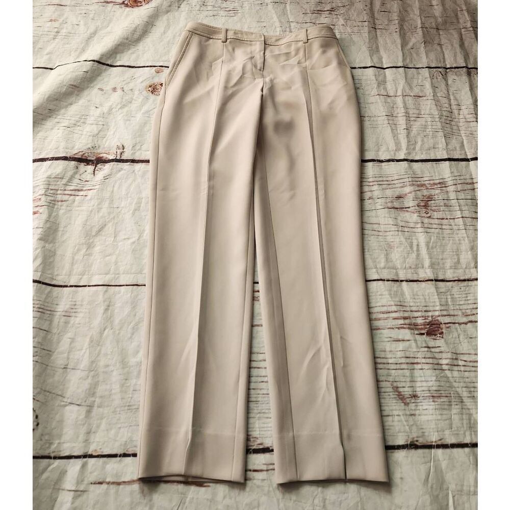 St. John Pleated Front Straight‎ Leg Dress Pants Size 2